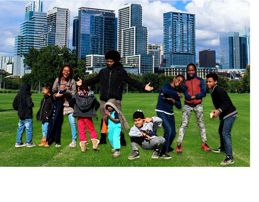 Board visual from Austin Justice Coalition